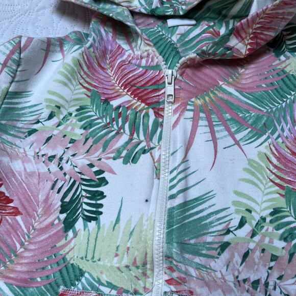 Zara Tropical Print Hoodie Size 8 - Picture 4 of 7